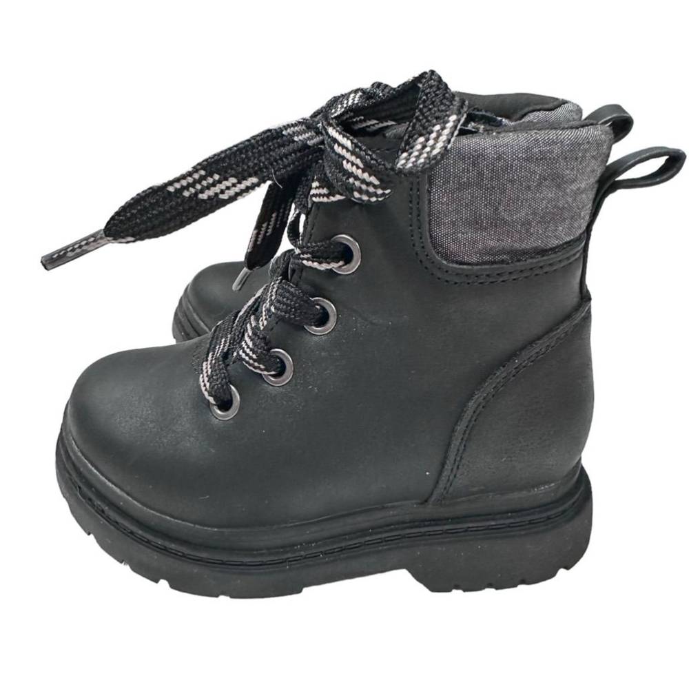 Cat & Jack Toddler Girl Boots Black Size 7 Zip Up - Picture 7 of 8